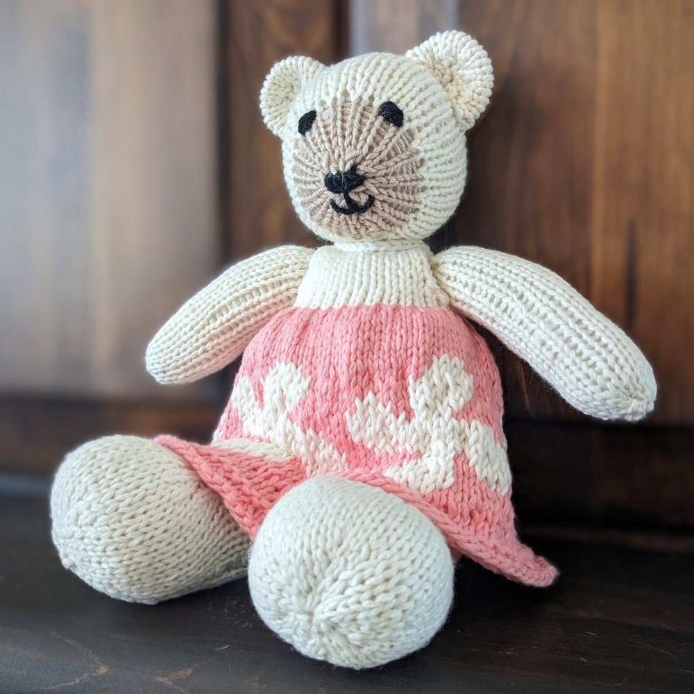 Meet Rosette - Hand made Tricot baby birthday gift 13 inches